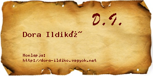 Dora Ildikó névjegykártya