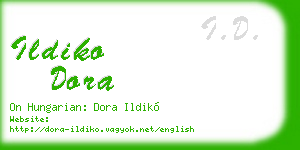 ildiko dora business card