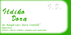 ildiko dora business card